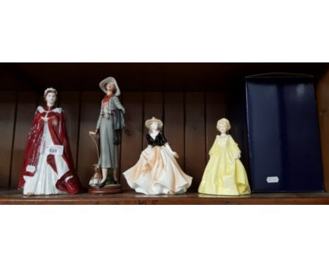 3 Royal Worcester figurines - In Celebration of the Queenâ€™s 80th Birthday 2006 (boxed), Grandmotherâ€™s Dress and Les Petit