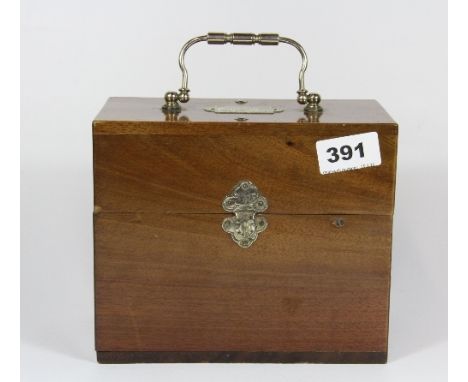 A mahogany cased French "electrical medicine" item by A.Malaquin Paris