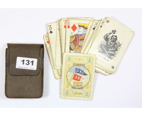 A pack of vintage shipping line playing cards