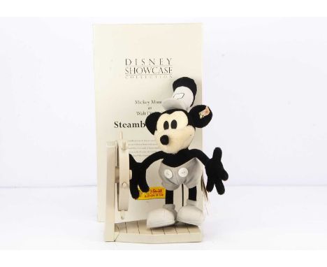 A Steiff limited edition Walt Disney Steamboat Willie, 4743 of 10,000, in original box with tag certificate (stand broken and