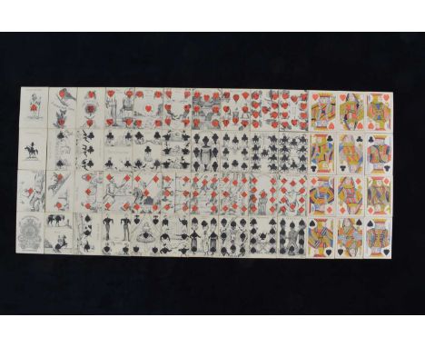A T S Chapman designed Reynolds & Sons for E Couchman & Co Transformation playing cards circa 1878,  complete set of fifty-tw