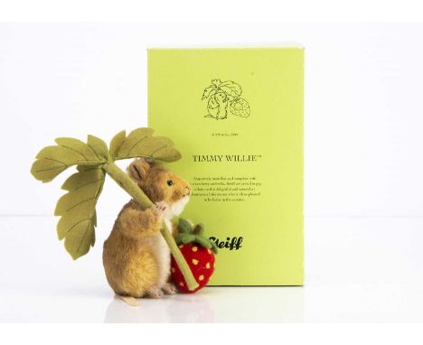 A Steiff limited edition Beatrix Potter Timmy Willie Mouse,  551 of 1500 for the year 2009, with light brown and cream alpaca