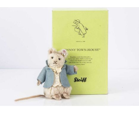 Steiff limited edition Beatrix Potter Johnny Town Mouse, 141 of 1500, made exclusively for the UK and Ireland, in original bo