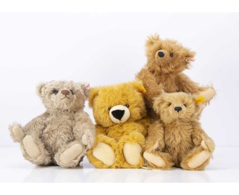 Two Steiff limited edition teddy bears,  teddy bear Josef with curly cafe-au-lait mohair, 379 of 1500 —11in. (28cm.) high; Th