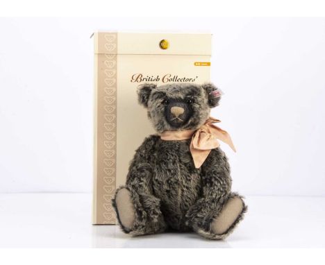 A Steiff limited edition British Collectors 2007 teddy bear, "Old Black Bear", 202 of 3000, in original box with certificate