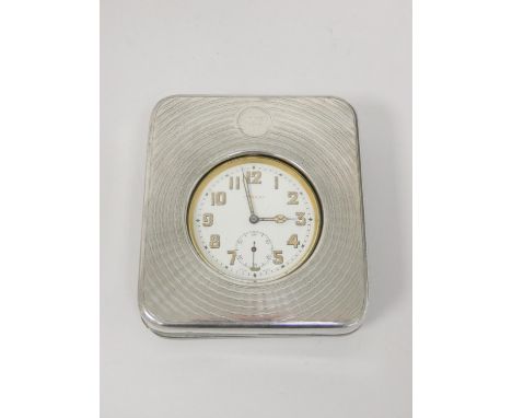 Doxa goliath timepiece in silver fronted case, 1931.&nbsp; 