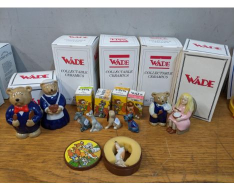 Wade collectable models to include Disney's to include Jock, Chief and Tramp in original boxes, bears and others boxedLocatio