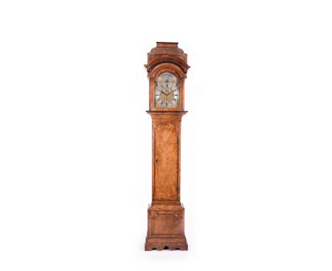 A good, rare, George II, figured walnut veneered, 8-day, three-train, chiming, musical longcase clock by John Drury, London, 