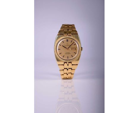 Omega: A gentleman's 18ct gold bracelet wristwatchModel: ConstellationReference: 168.045Date: 1969Movement: 24 jewel Cal.751 