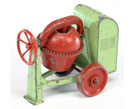 Matchbox Moko Early Issue Large Scale Cement Mixer - Pale green, red including wheels, handle and mixer - Fair&nbsp;