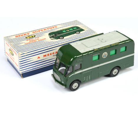 Dinky Toys 967 Mobile Control Room "BBC TV" - Green, grey including roof and supertoy hubs, silver trim - Good Plus to Excell