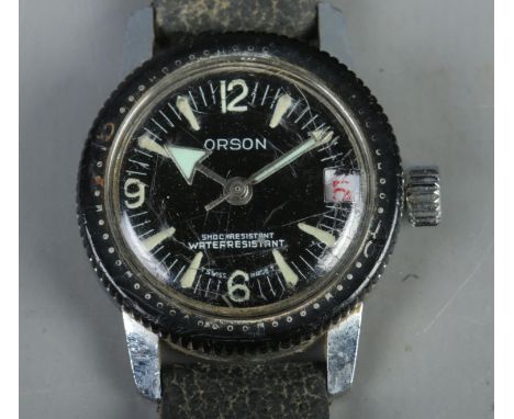 A stainless steel Orson manual wristwatch.  