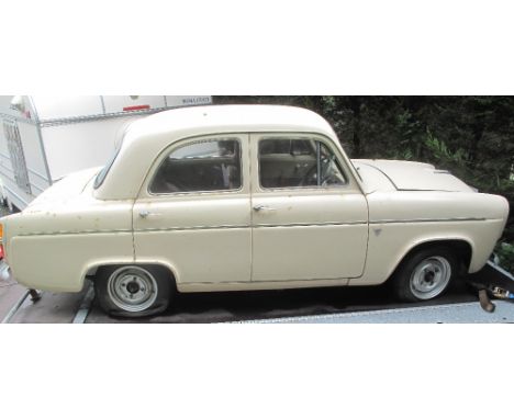 1959 FORD PREFECT 100E FOUR DOOR SALOON TBX 567 (Carmarthen), 1172ccs sidevalve 4 cylinder with 3 speed manual transmission.T