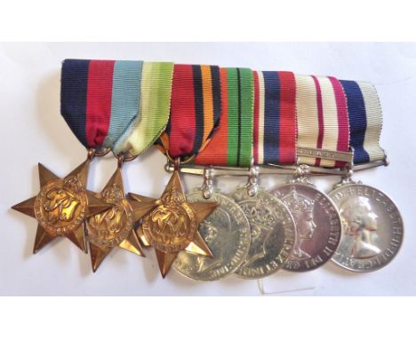 WWII Group of Seven to C.P.O. A. R. Seymour, R.N. With 1939-45 Star, Atlantic Star, Burma Star, 1939-45 Medal, Defence Medal,
