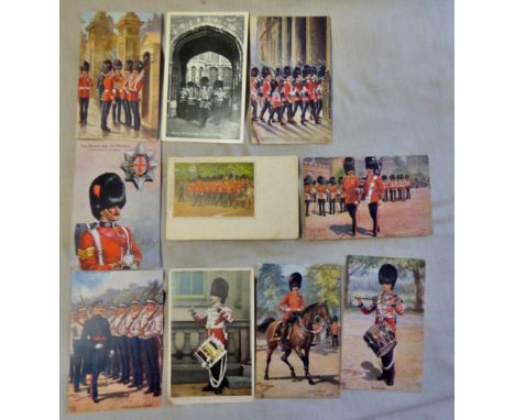 Coldstream Guards - Range of RP and Artist postcards including: Harry Payne (7), Tucks' early British Army' series etc (10)