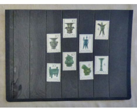 China 1964-Bronze vessels of Yin Dynasty, pre 1050 BC, set (8) u/m mint SG2200/2207, SG£146
