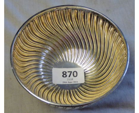 Sweet meat Silver Bowl-Hallmarked by Edward Hutton London 1886, approx 12cm x 7.5 high, Great condition, approx 185 grams.