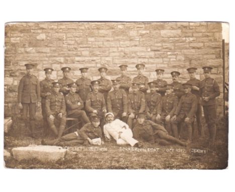Glamorgan Yeomanry WWI RP Portrait with soldiers wife, photo Bone, Hunstanton