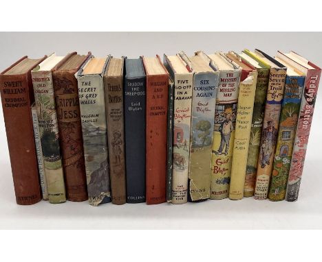 A collection of vintage children's books including Enid Blyton Mystery of the Missing Man first ed. 