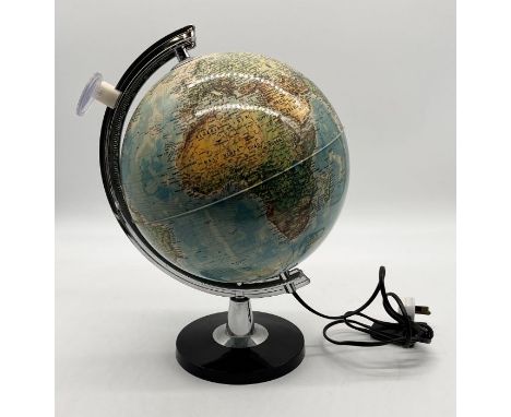 A modern lamp in the form of a globe 