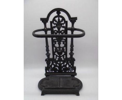 A cast iron Victorian style stick stand