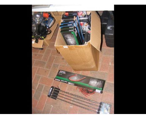 A quantity of dry-wall, Workzone hand tools and a Parkside drywall screwdriver etc