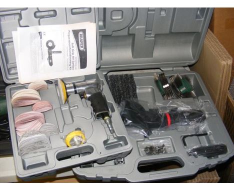A Draper Soft Grip Air Surface Preparation/Conditioning Kit, together with a Draper Expert finishing tool 