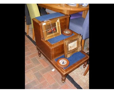 A set of old library steps with hidden commode 