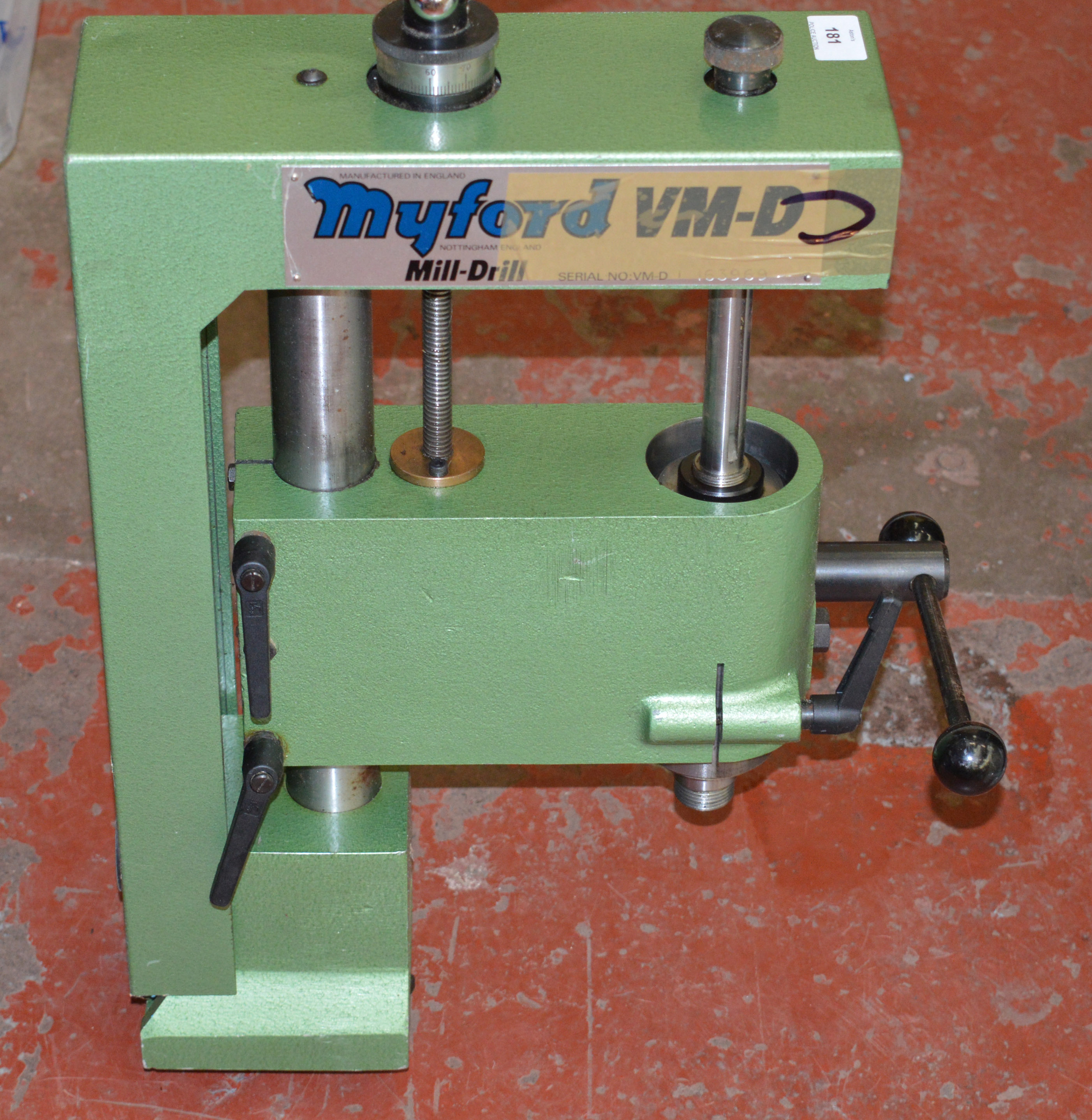 POLICE > Myford VMD MillDrill milling attachment for lathe. [NO