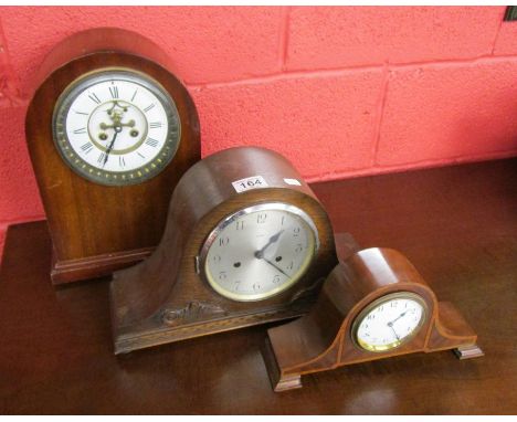 3 mantel clocks