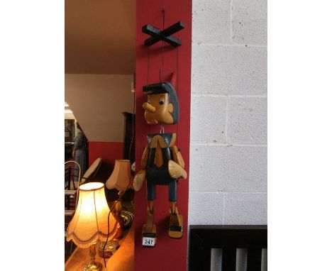 Wooden Pinocchio puppet