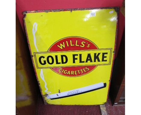 Old enamel sign - 'Gold Leaf'