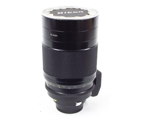 Nikon Reflex-NIKKOR C 1:8 f=500mm camera lens, serial no. 583026, in Kinon CL-23 carry case 