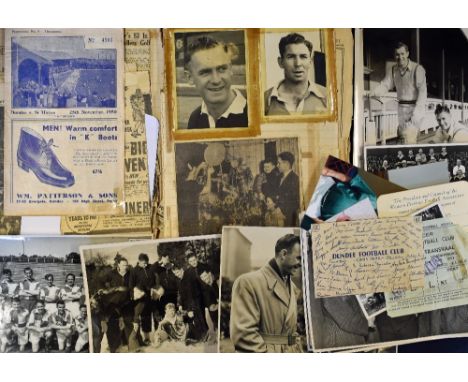 Mixed Dundee Football Ephemera to include 1950 Dundee v St. Mirren programme together with 1953 Dundee v Southern Transvaal t