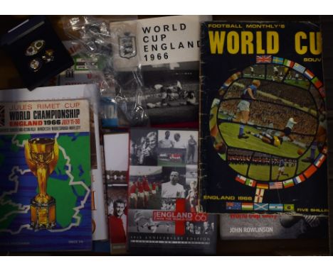 1966 World Cup Football ephemera to include Tournament programme, Watney Mann beer pad, Brooke Bond Tea 1966 Souvenir, 1966 B