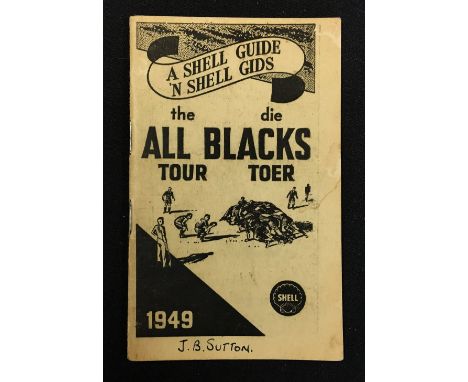 1949 Shell Guide For The New Zealand All Blacks tour to South Africa booklet - 32pp including player photographs and informat