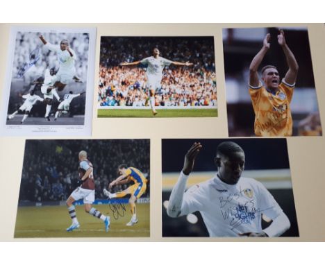 Leeds United Signed Prints includes players such as Vinnie Jones, Tony Yeboah, Matt Gradel, Johnny Howson and Davide Somma, a