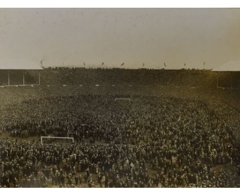 First Cup Final at Wembley, 1923 FA Cup Final, Bolton Wanderers v West Ham United. Bolton Wanderers photographic album with p