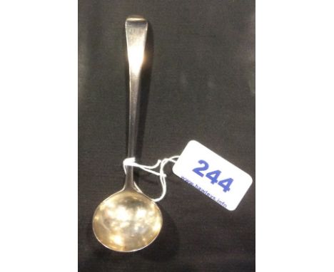 London silver sauce ladle makers mark IB