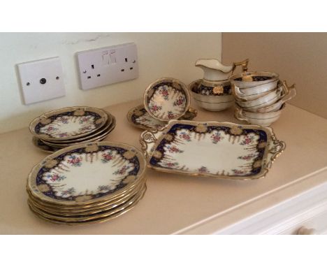 Six place Cauldon Ware tea service a/f