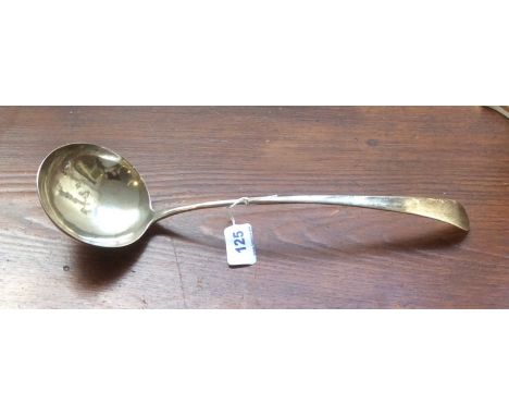 Superb Hester Bateman silver ladle bottom marked c1780