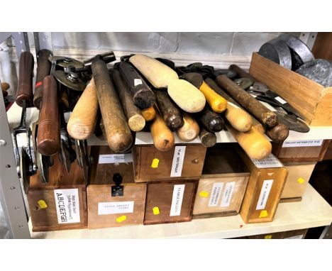 Bookbinding brass gilding hand tools.&nbsp;