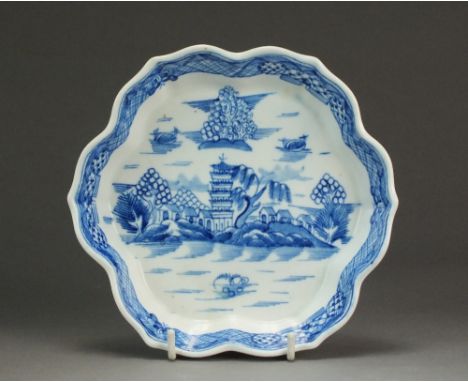 A Caughley hexagonal teapot stand painted in the Tower pattern, circa 1788-95, unmarked, 16.7cm wideProvenance: Wright Collec