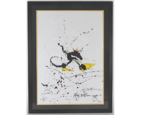 After Ralph Steadman (B.1936) The Blotted Smut, signed in ink lower right, numbered 1/10, Photographic reproduction print, 58