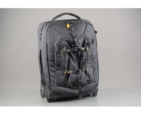 A Vanguard Alta Fly 62T Camera Roller Bag, VG, with full set of inserts, inside VG, some light marks to wheels and base