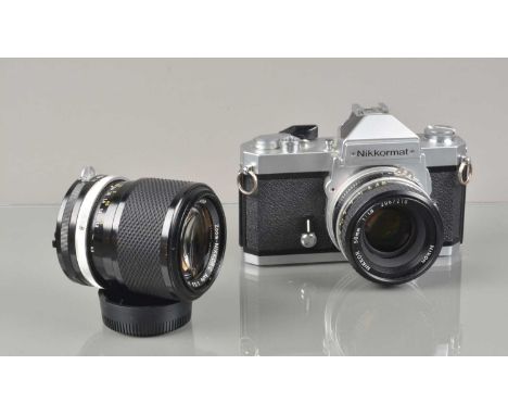 A Nikon Nikkor FT3 SLR Camera, serial no 6058116, shutter working, meter responsive, self timer working, body G-VG, with Nikk