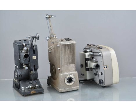 Six Spectro Cine Projectors, a Type B 9.5mm projector, Type C 8mm Projector, two Type E 8mm projectors, Greyline 8mm projecto