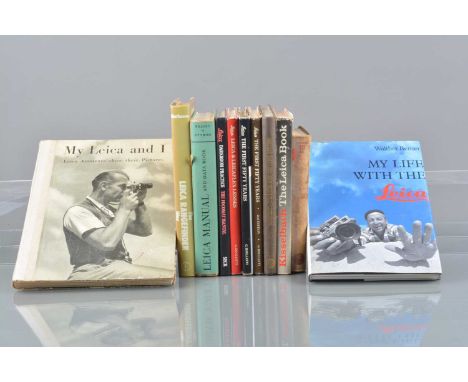 A Group of Leica Books, including Leica the First Fifty years 1st &amp; 2nd edition by G Rogliatti, the Leica Rangefinder Way