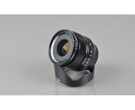 A Fujinon Super EBC XF 14mm f/2.8 R Aspherical Lens, X Pro mount, serial no 31A14454, auto focus working, barrel VG, elements