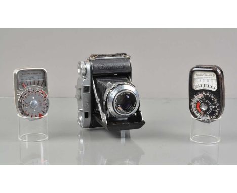 A Balda Super Baldax Rangefinder Folding Camera, shutter sluggish on slow speeds, rangefinder functions, body G, with 8cm f/2